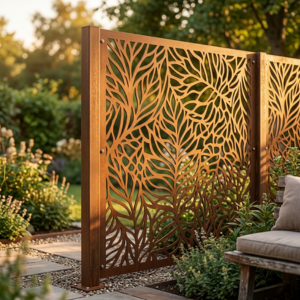 Création métallique brise vue sur mesure Techni Métal