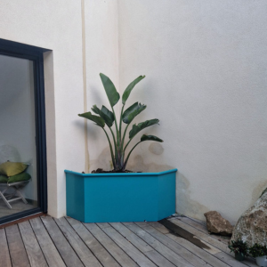 Création métallique jardinière sur mesure Techni Métal