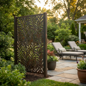 Brise vue jardin extérieur métal corten : Techni Métal