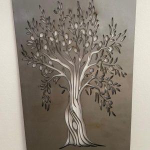 Plaque décorative arbre découpe laser - Métallerie Techni Métal