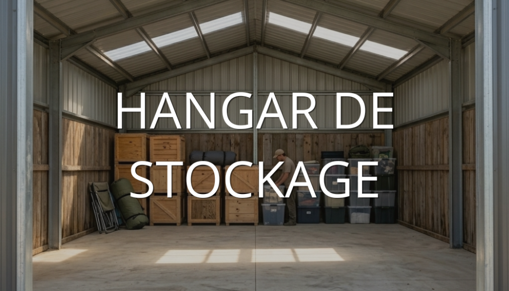 Le bâtiment métallique en kit : hangar de stockage