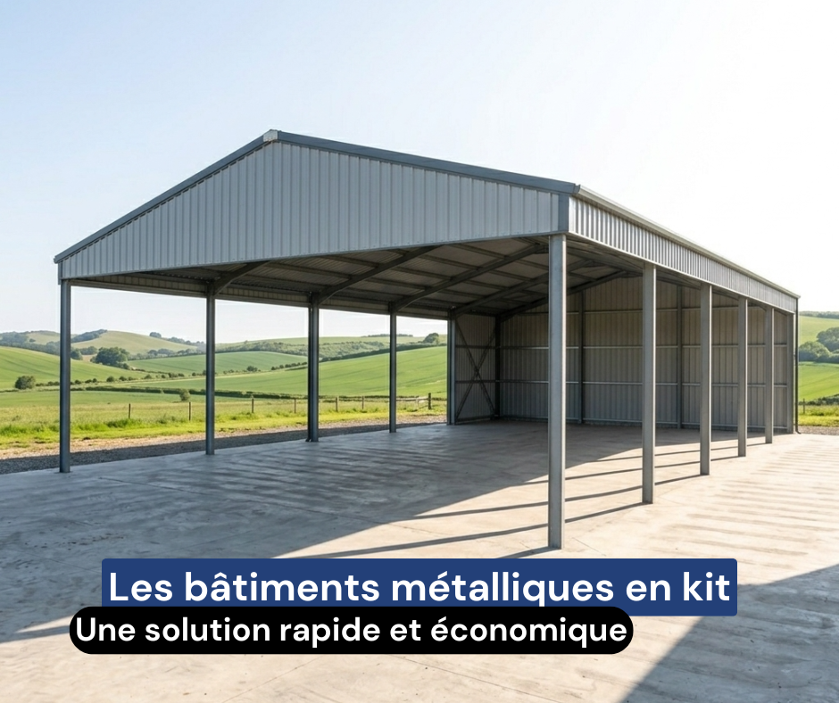 Article Techni métal : charpente métallique : création de batiment métallique en kit : batiment agricole, batiment de stockage