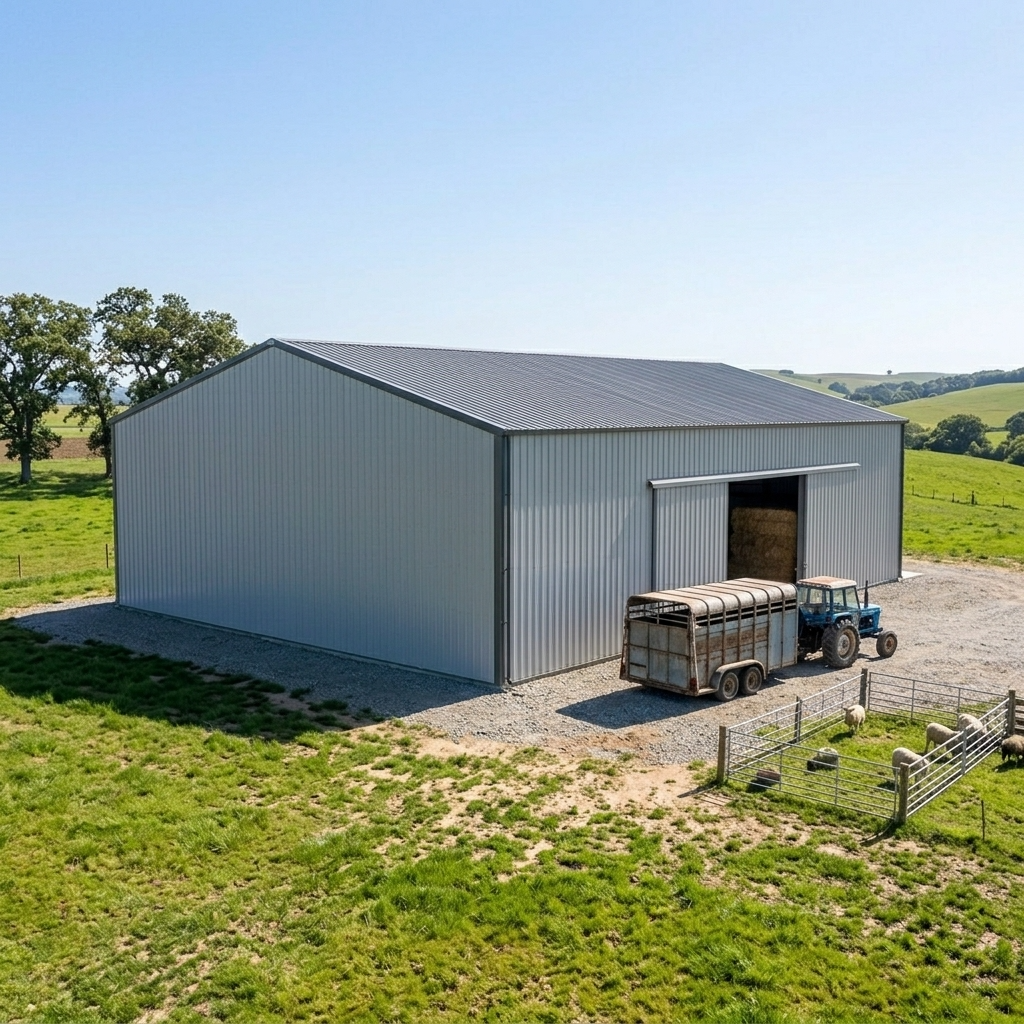 Hangar de stockage métallique : simple et économique